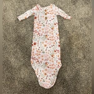 Wren’s Wildflower Caden Lane Knot Gown and Pink Bow Headband